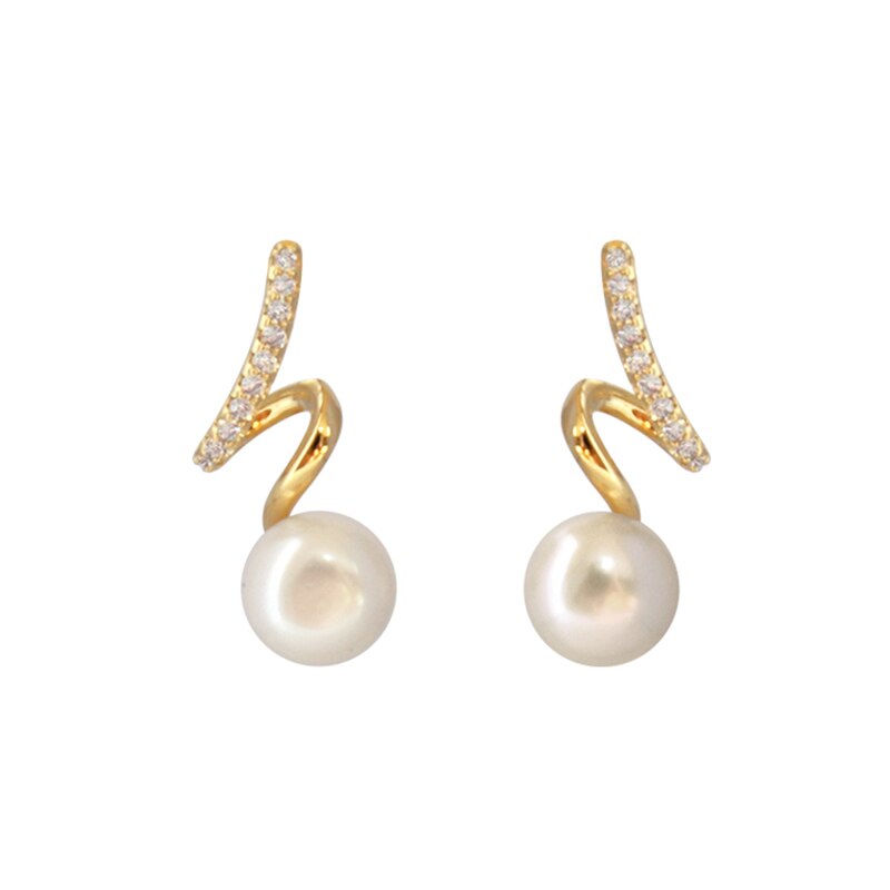 Brinco de Pérola Essencial Banhado a Ouro 18k - ByFirenzzi