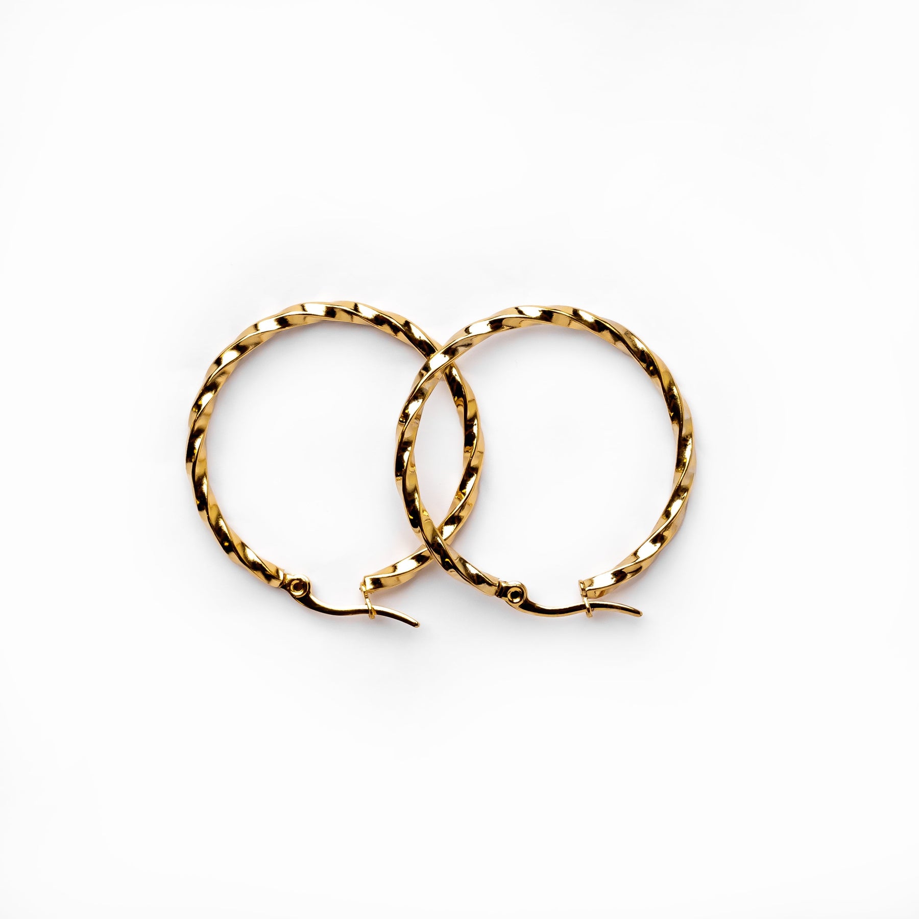 Brincos Argola Zuri Banhado a Ouro 18k - ByFirenzzi