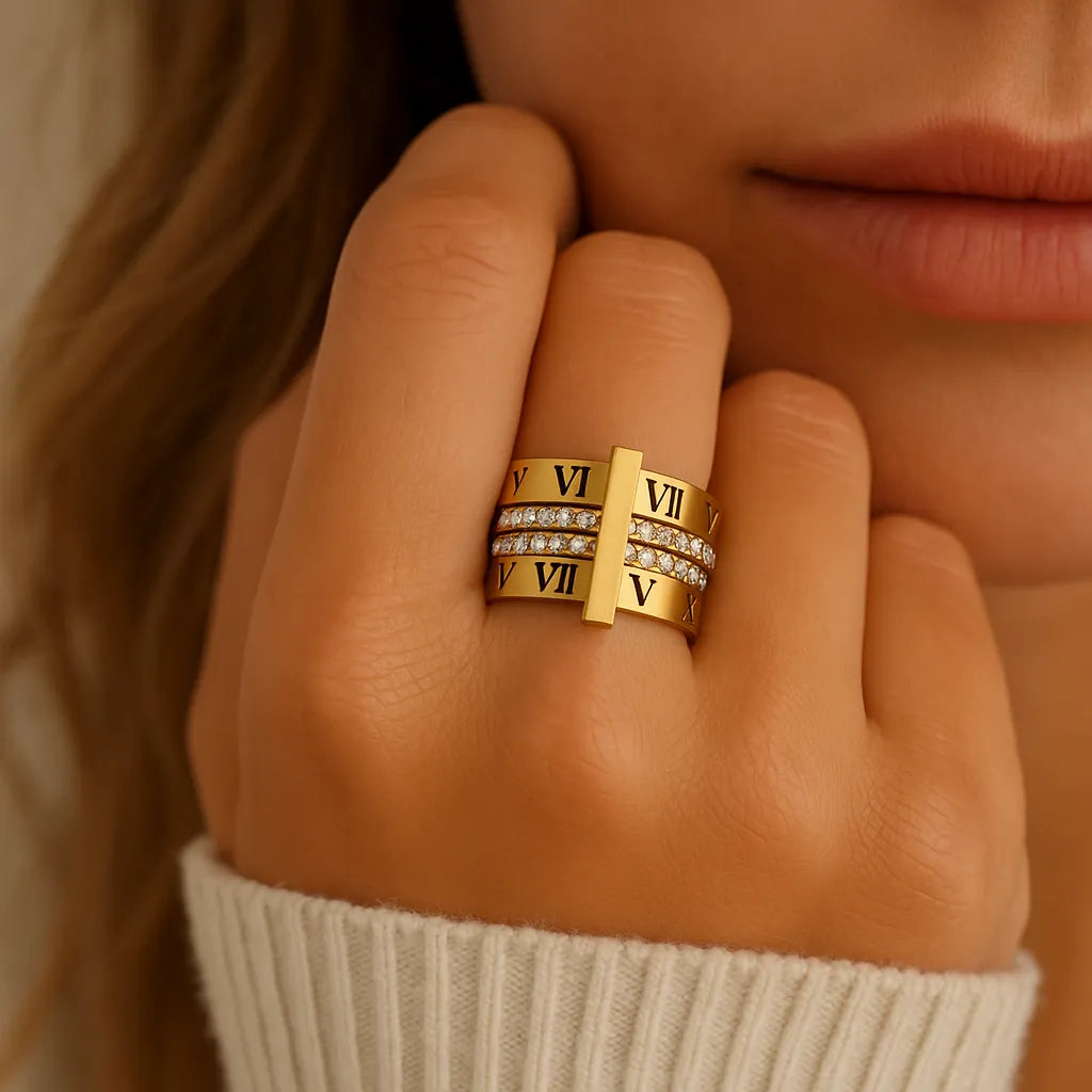 18k Gold-Plated Imperium Lux Ring – ByFirenzzi