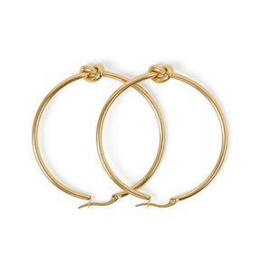 18k-byfirenzzi gold-plated hoop earrings