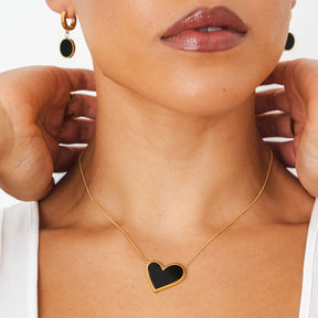 Brincos Noir Banhado em Ouro 18k - ByFirenzzi