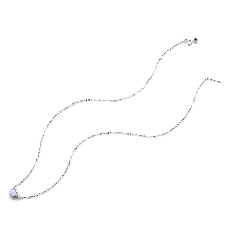 925 Silver Heart Necklace - Byfirenzzi