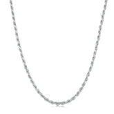 925 SILVER Minimalist rope necklace - Byfirenzzi