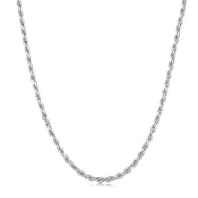 925 SILVER Minimalist rope necklace - Byfirenzzi
