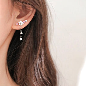 Brinco Flor de Cerejeira Prata 925 - ByFirenzzi