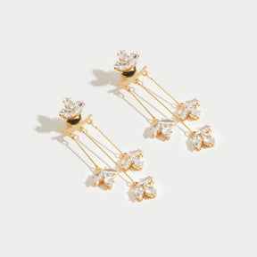 Brinco Cascata de Lótus Banhado a Ouro 18k - ByFirenzzi
