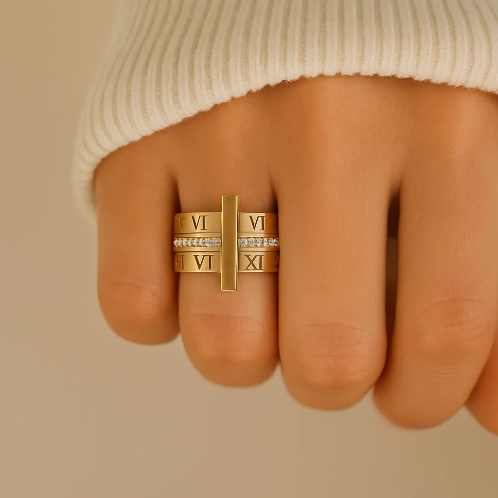 18k Gold-Plated Imperium Lux Ring – ByFirenzzi