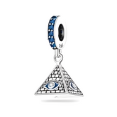 Pyramiden-Charm aus 925er Silber - ByFirenzzi